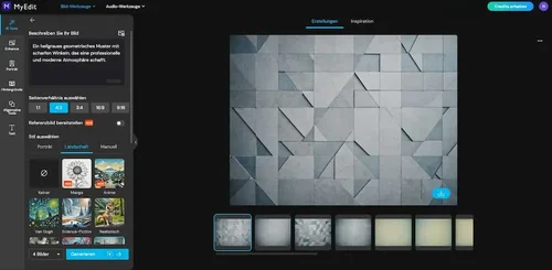 MyEdit - Banner mit KI erstellen